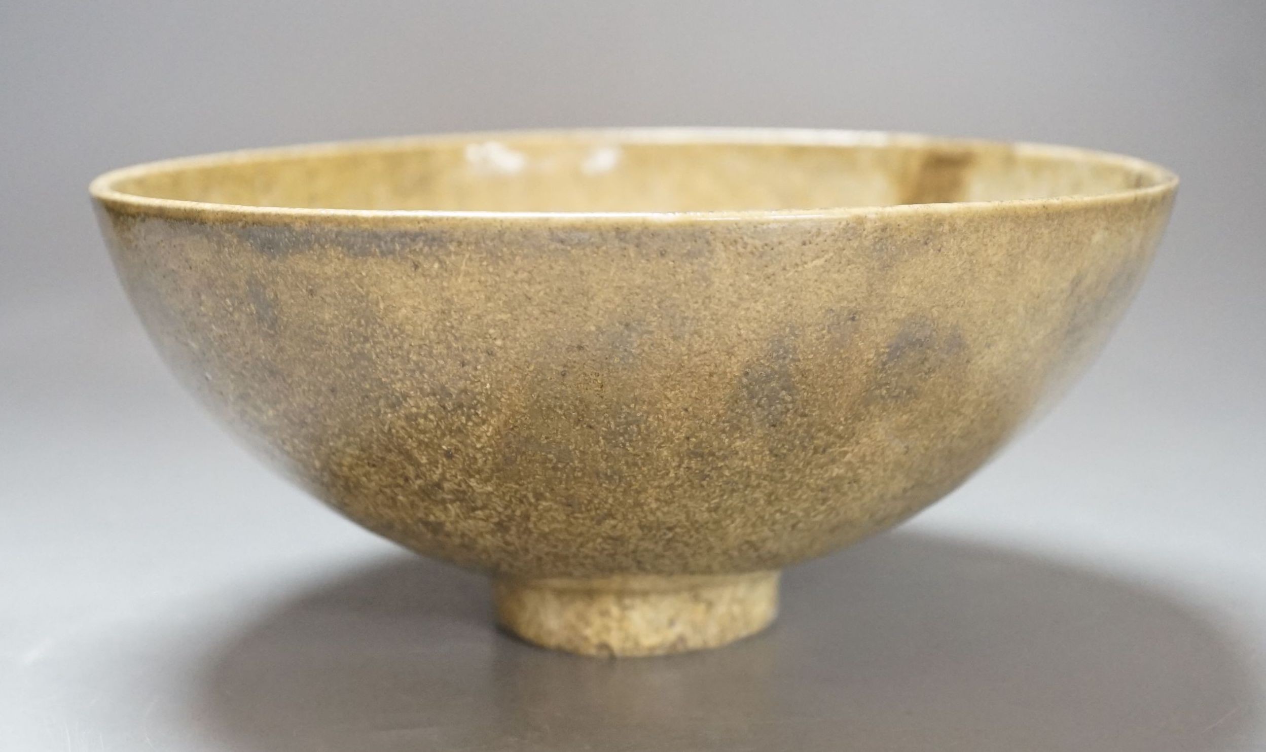 A large Chinese Song Dynasty style footed bowl, 10cms high.